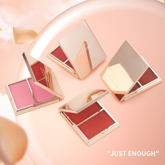 PHOFAY- Cream & Powder Blush Duo