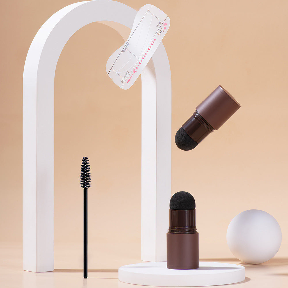 Augenbrauen-Puderstick mit Schablonen